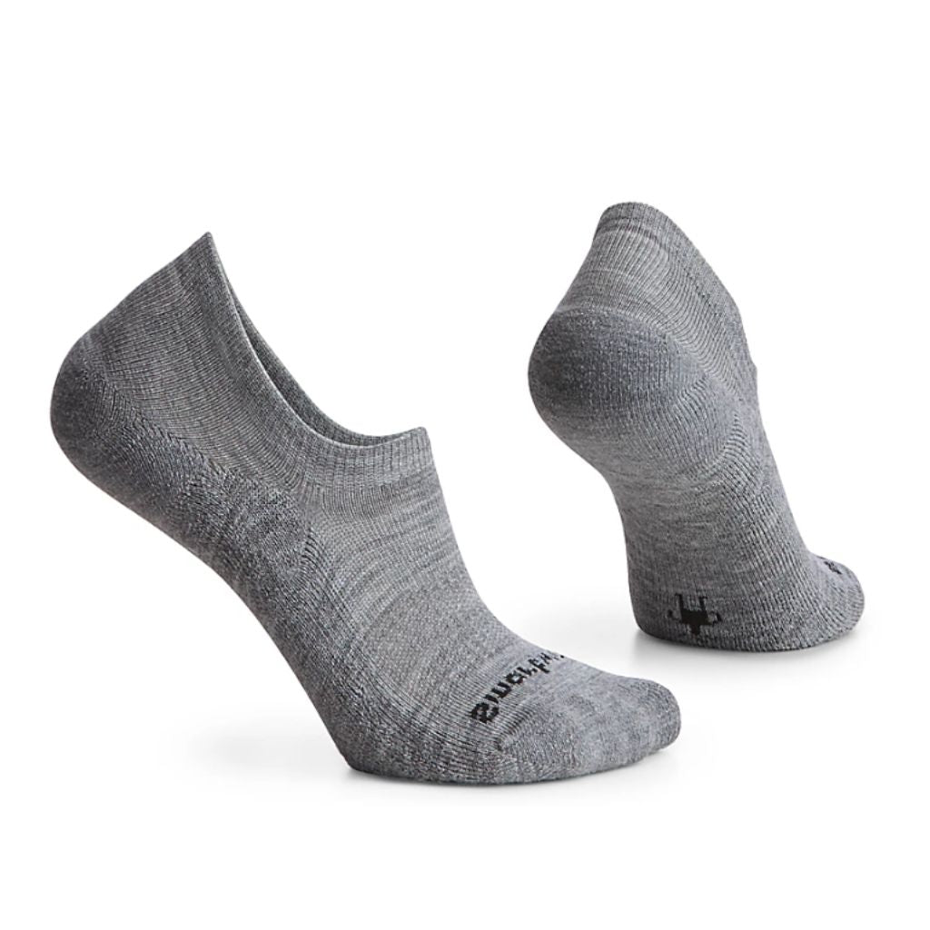 Everyday Striped No Show Socks - Light Gray