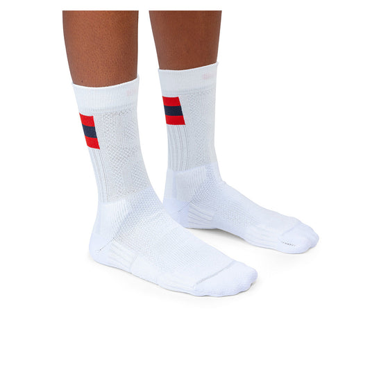Tennis Sock - White/Red