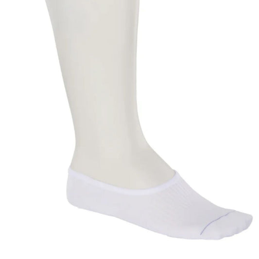 Cotton Sole Invisible Socks - White