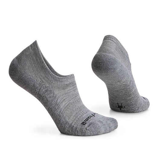 Everyday Striped No Show Socks - Light Gray